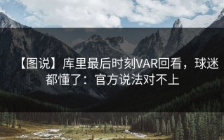 【图说】库里最后时刻VAR回看，球迷都懂了：官方说法对不上